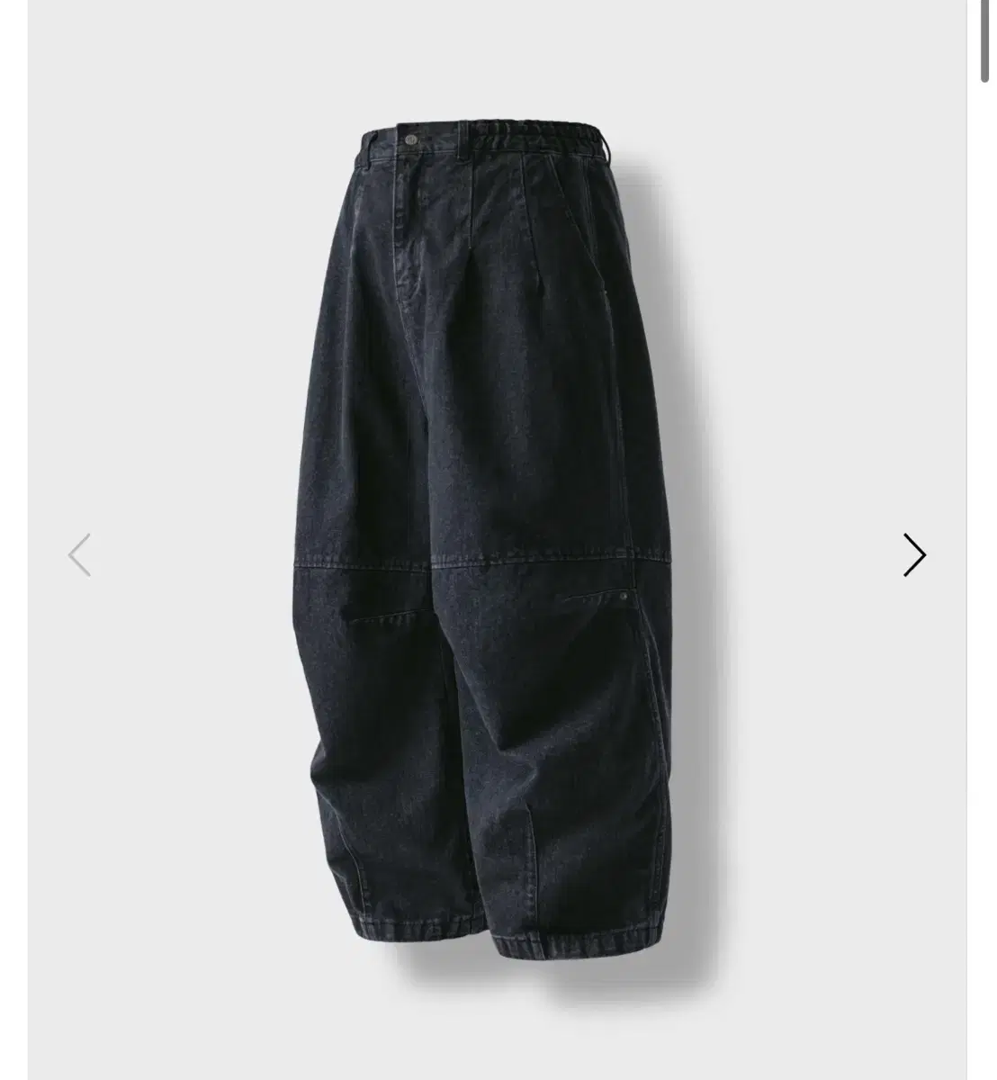 앵글런 Lazy Dart Denim Balloon Pants